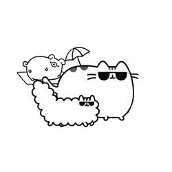 Pusheen (Cartoon Characters) coloring page #188482 to print and color