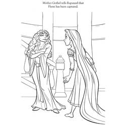 Rapunzel (Cartoon Characters) coloring page #177881 to print and color
