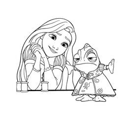 Rapunzel (Cartoon Characters) coloring page #177882 to print and color
