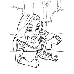 Rapunzel (Cartoon Characters) coloring page #177887 to print and color