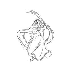 Rapunzel (Cartoon Characters) coloring page #177890 to print and color