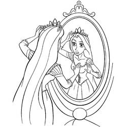 Rapunzel (Cartoon Characters) coloring page #177900 to print and color