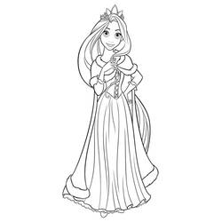 Rapunzel (Cartoon Characters) coloring page #177906 to print and color