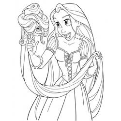 Rapunzel (Cartoon Characters) coloring page #177909 to print and color