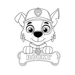 Coloring pages: Rocky PAW Patrol - Free Printable Coloring Pages