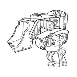 Coloring pages: Rubble PAW Patrol - Free Printable Coloring Pages