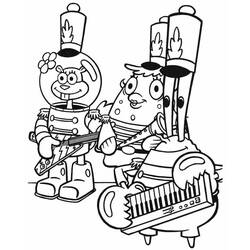Coloring pages: Sandy Cheeks - Free Printable Coloring Pages