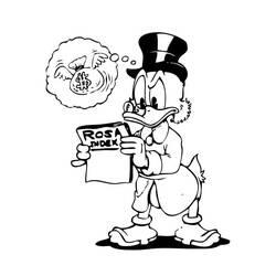 Scrooge McDuck (Cartoon Characters) coloring page #199829 to print and color