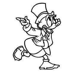 Scrooge McDuck (Cartoon Characters) coloring page #199830 to print and color