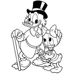 Scrooge McDuck (Cartoon Characters) coloring page #199844 to print and color