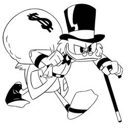 Scrooge McDuck (Cartoon Characters) coloring page #199848 to print and color