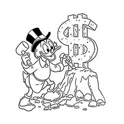 Coloring page: Scrooge McDuck (Cartoon Characters) #199850 - Free Printable Coloring Pages