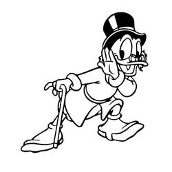 Scrooge McDuck (Cartoon Characters) coloring page #199852 to print and color
