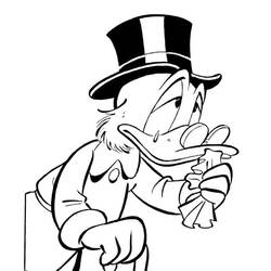 Scrooge McDuck (Cartoon Characters) coloring page #199853 to print and color