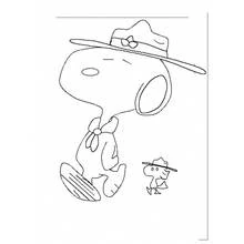 Snoopy (Cartoon Characters) coloring page #27178 to print and color