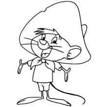 Coloring pages: Speedy Gonzales - Free Printable Coloring Pages