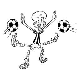 Coloring pages: Squidward Tentacles - Free Printable Coloring Pages