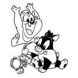 Taz (Cartoon Characters) coloring page #209796 to print and color