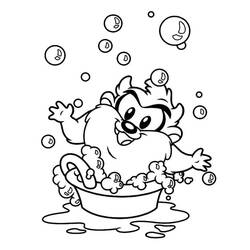 Taz (Cartoon Characters) coloring page #209802 to print and color