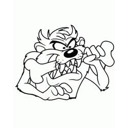 Taz (Cartoon Characters) coloring page #209813 to print and color