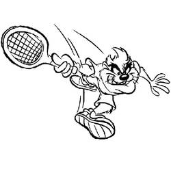 Taz (Cartoon Characters) coloring page #209826 to print and color