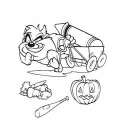Taz (Cartoon Characters) coloring page #209828 to print and color