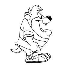 Taz (Cartoon Characters) coloring page #30917 to print and color
