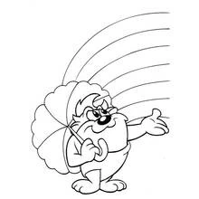 Taz (Cartoon Characters) coloring page #30936 to print and color