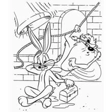 Taz (Cartoon Characters) coloring page #30980 to print and color