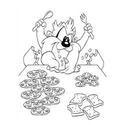 Taz (Cartoon Characters) coloring page #31006 to print and color
