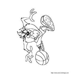 Taz (Cartoon Characters) coloring page #31010 to print and color