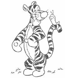 Coloring pages: Tigger - Free Printable Coloring Pages