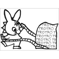 Trotro (Cartoon Characters) coloring page #178733 to print and color