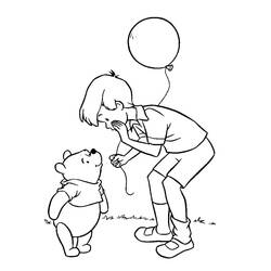 Winnie the Pooh (Cartoon Characters) coloring page #185890 to print and color