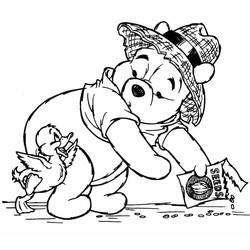 Winnie the Pooh (Cartoon Characters) coloring page #185893 to print and color
