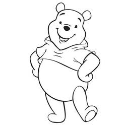 Winnie the Pooh (Cartoon Characters) coloring page #185897 to print and color