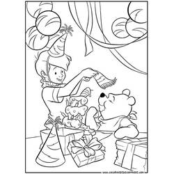 Winnie the Pooh (Cartoon Characters) coloring page #28678 to print and color