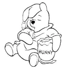 Winnie the Pooh (Cartoon Characters) coloring page #28696 to print and color