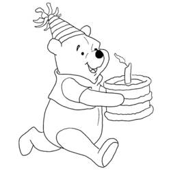 Winnie the Pooh (Cartoon Characters) coloring page #28734 to print and color