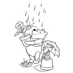 Winnie the Pooh (Cartoon Characters) coloring page #28756 to print and color