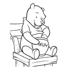 Winnie the Pooh (Cartoon Characters) coloring page #28769 to print and color