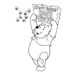Winnie the Pooh (Cartoon Characters) coloring page #28780 to print and color