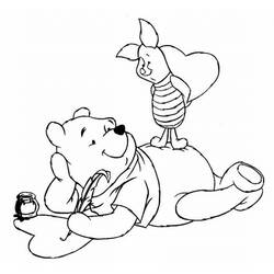 Winnie the Pooh (Cartoon Characters) coloring page #28836 to print and color