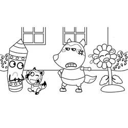Coloring pages: Wolfoo - Free Printable Coloring Pages