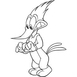 Woody Woodpecker (Cartoon Characters) coloring page #208891 to print and color