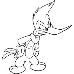 Woody Woodpecker (Cartoon Characters) coloring page #208892 to print and color