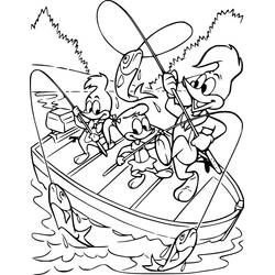 Woody Woodpecker (Cartoon Characters) coloring page #208896 to print and color