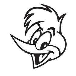 Woody Woodpecker (Cartoon Characters) coloring page #208899 to print and color