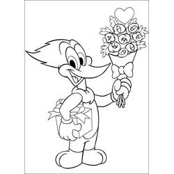 Woody Woodpecker (Cartoon Characters) coloring page #208901 to print and color