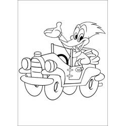 Woody Woodpecker (Cartoon Characters) coloring page #208903 to print and color